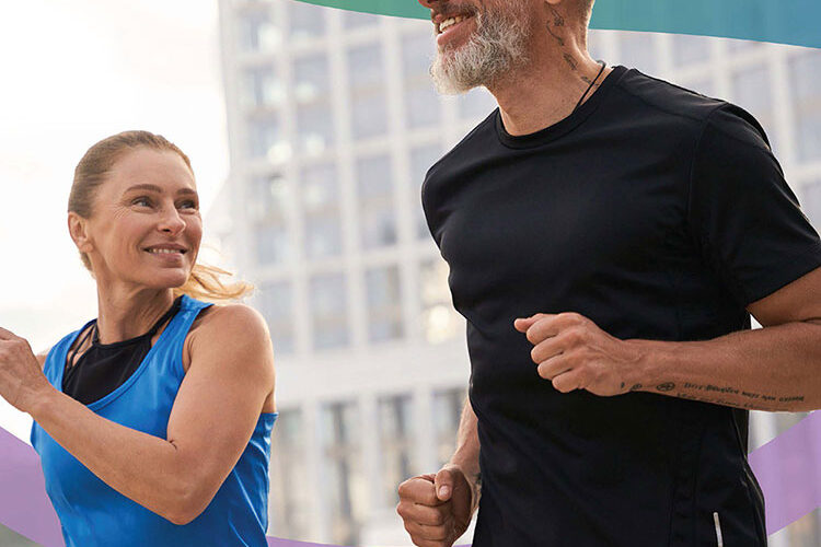 Active 55+ Couple Running