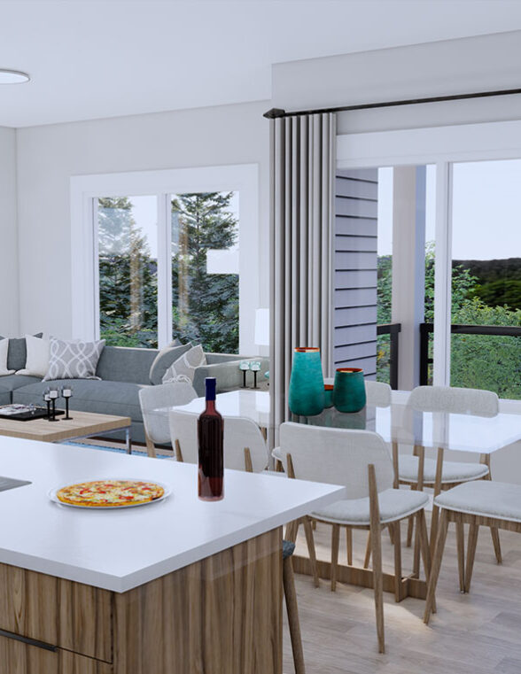 Unit C - 2 Bedroom + Den | 2 Bath Rendering – 55+ Apartment Living in Edmonton